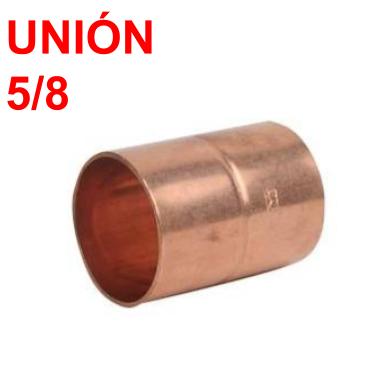 UNION DE COBRE SOLDAR 5/8"