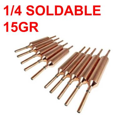 FILTRO SECADOR 1/4" COBRE SOLDABLE  PEQUEÑO 15gr