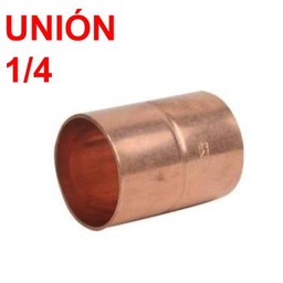 [UNI14] UNION DE COBRE SOLDAR 1/4"
